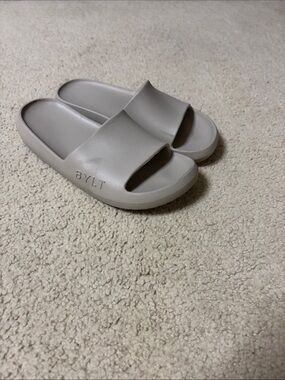 BYLT Basics Kids Neutral Beige Slip-On Slides